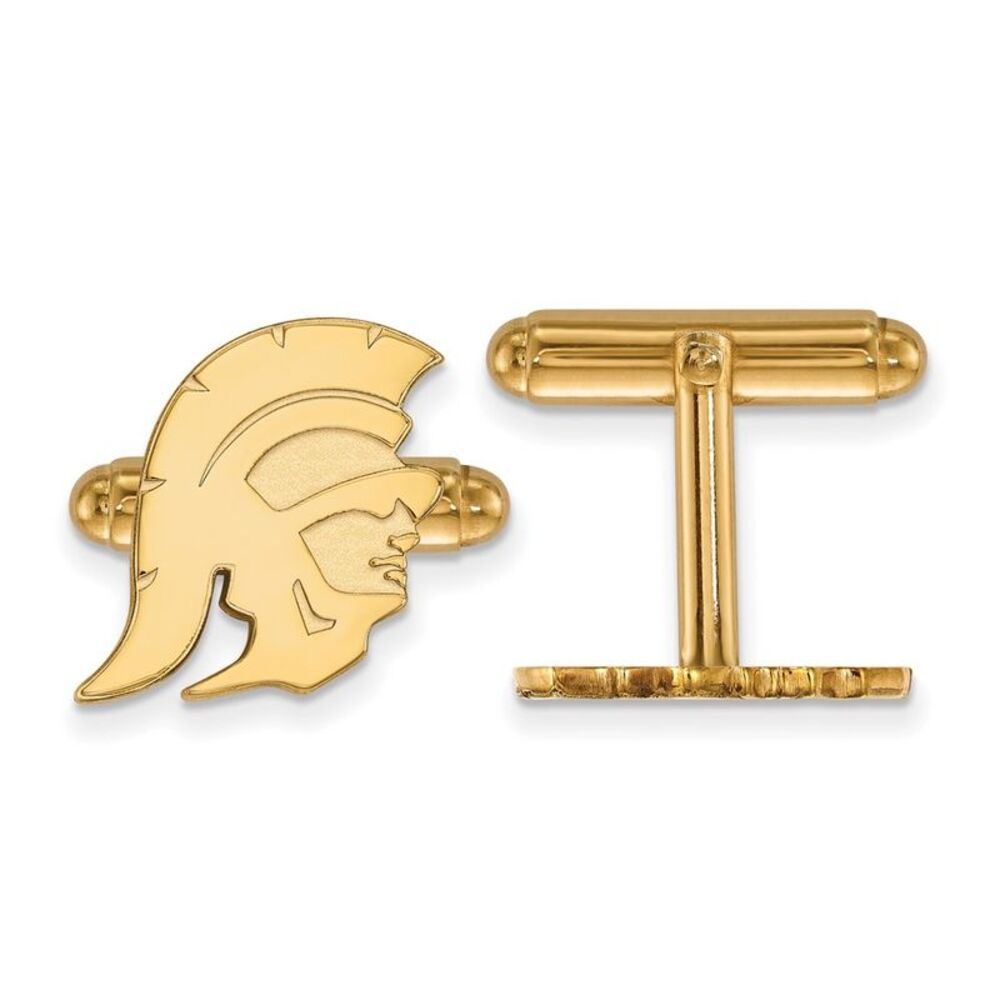 14K Yellow Gold Plated USC Trojans NCAA Cuff Links